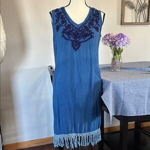 Jessica Taylor Women’s Size M Fringe Tank Dress